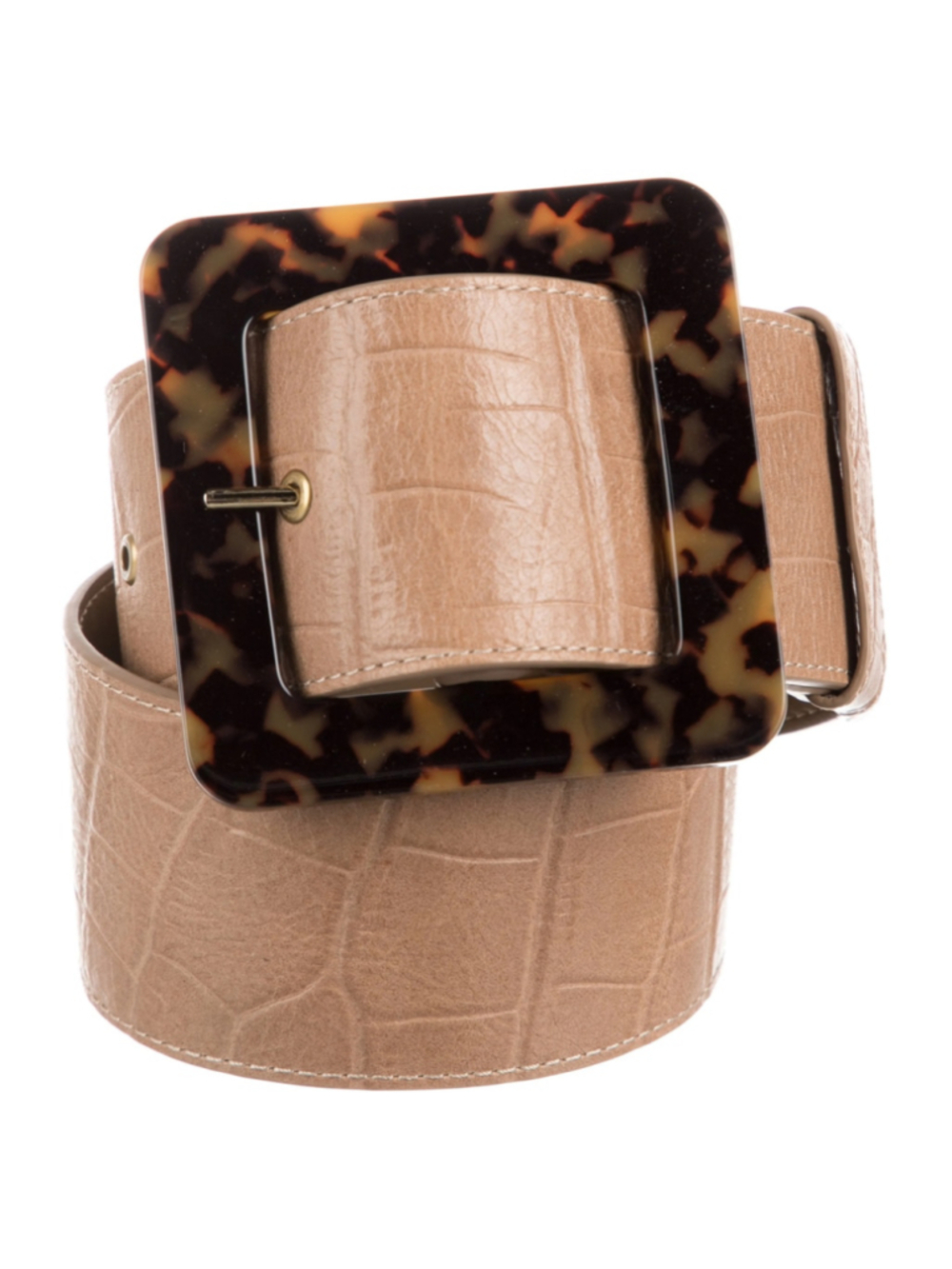 Staud wide leather belts medium